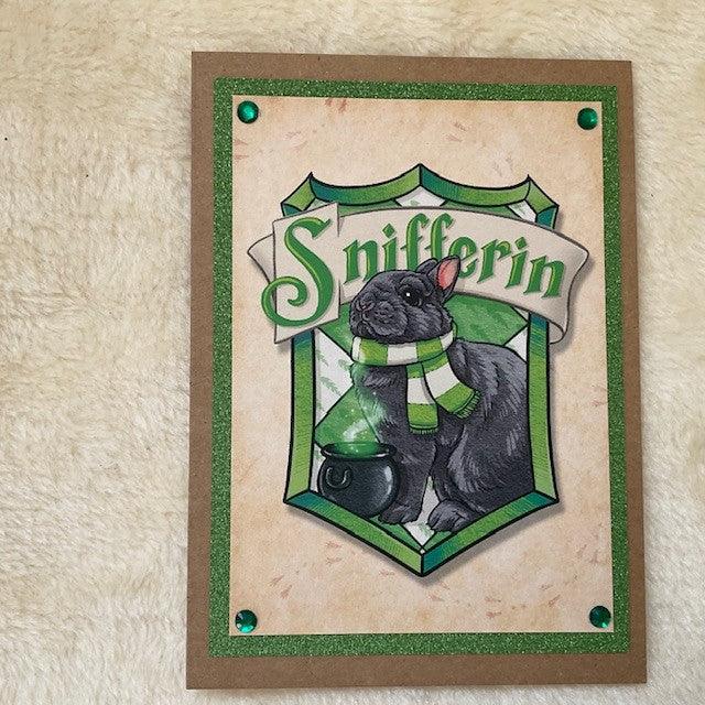 Firlefanz Designs Enchanted Bunnies Handmade Greetings Cards snifferin
