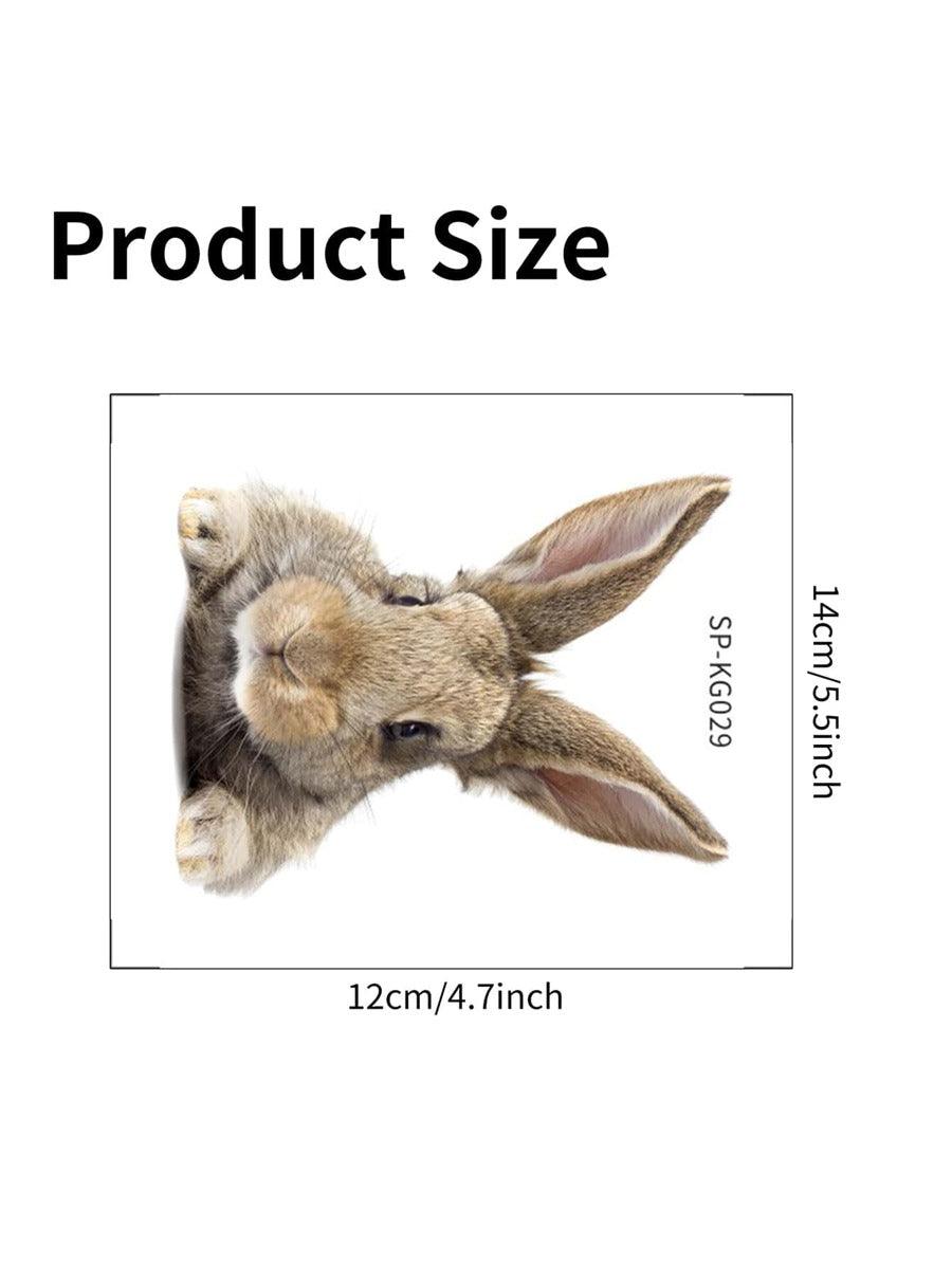 Brown Bunny Rabbit Light Switch Vinyl Decals - Bunny Creations