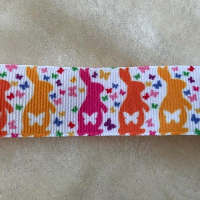 Bunny Rabbits & Butterflies Colourful Ribbon - Bunny Creations