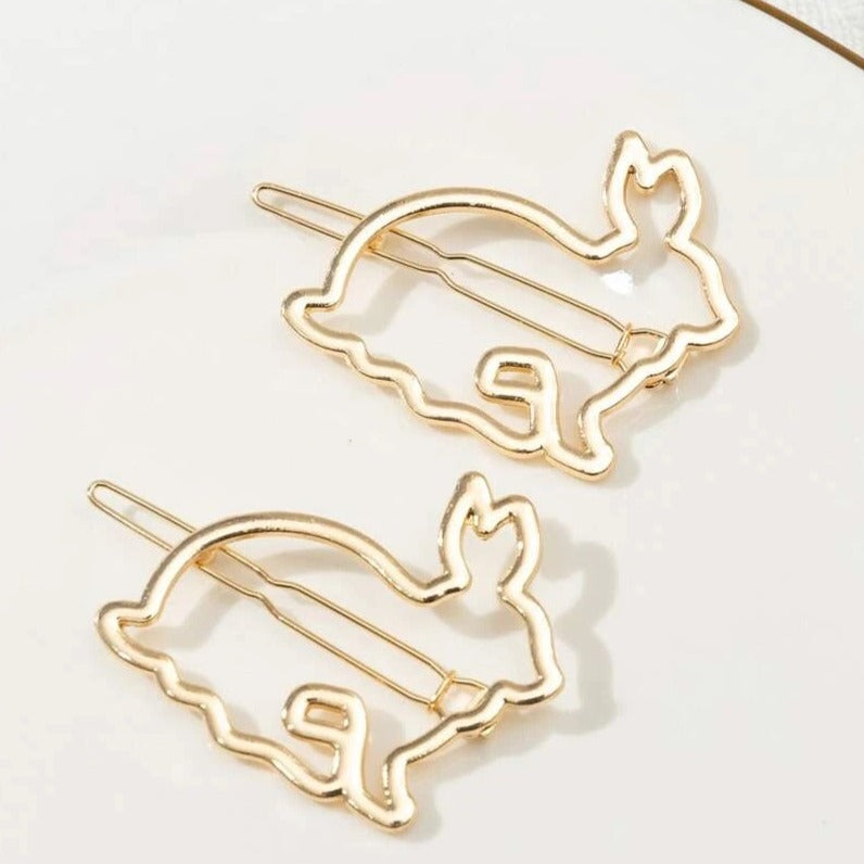 set of 2 Stylish Bunny Rabbit Hair Grips