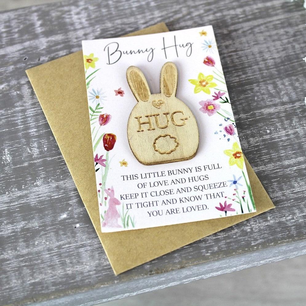 Thoughtful Bunny Rabbit Pocket Hug Gift – Bunny Creations