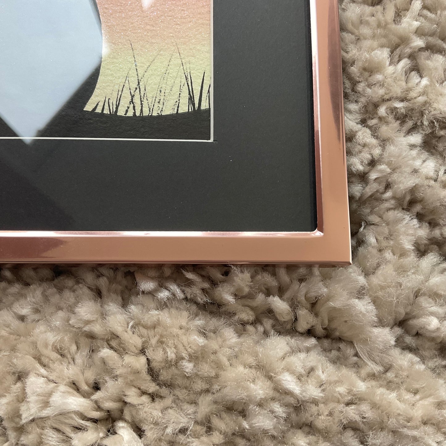 Rose Gold Picture Frame to fit our 6” x 4” Paintings