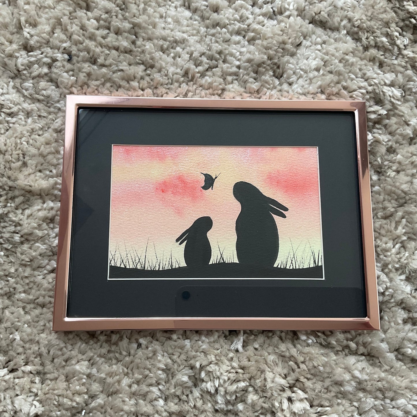 Rose Gold Picture Frame to fit our 6” x 4” Paintings