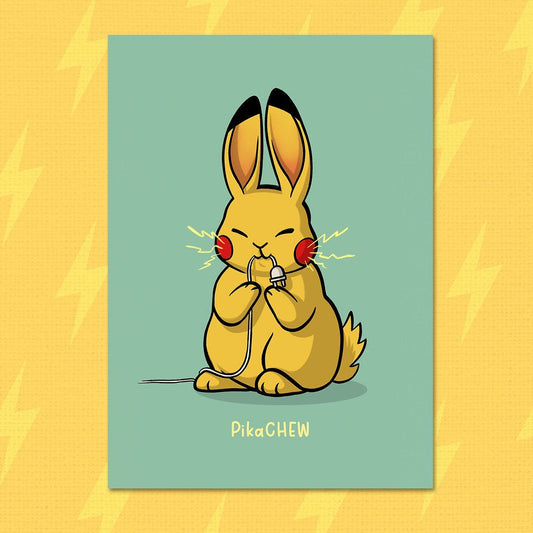 Firlefanz Designs Pikachew Bunny Postcard