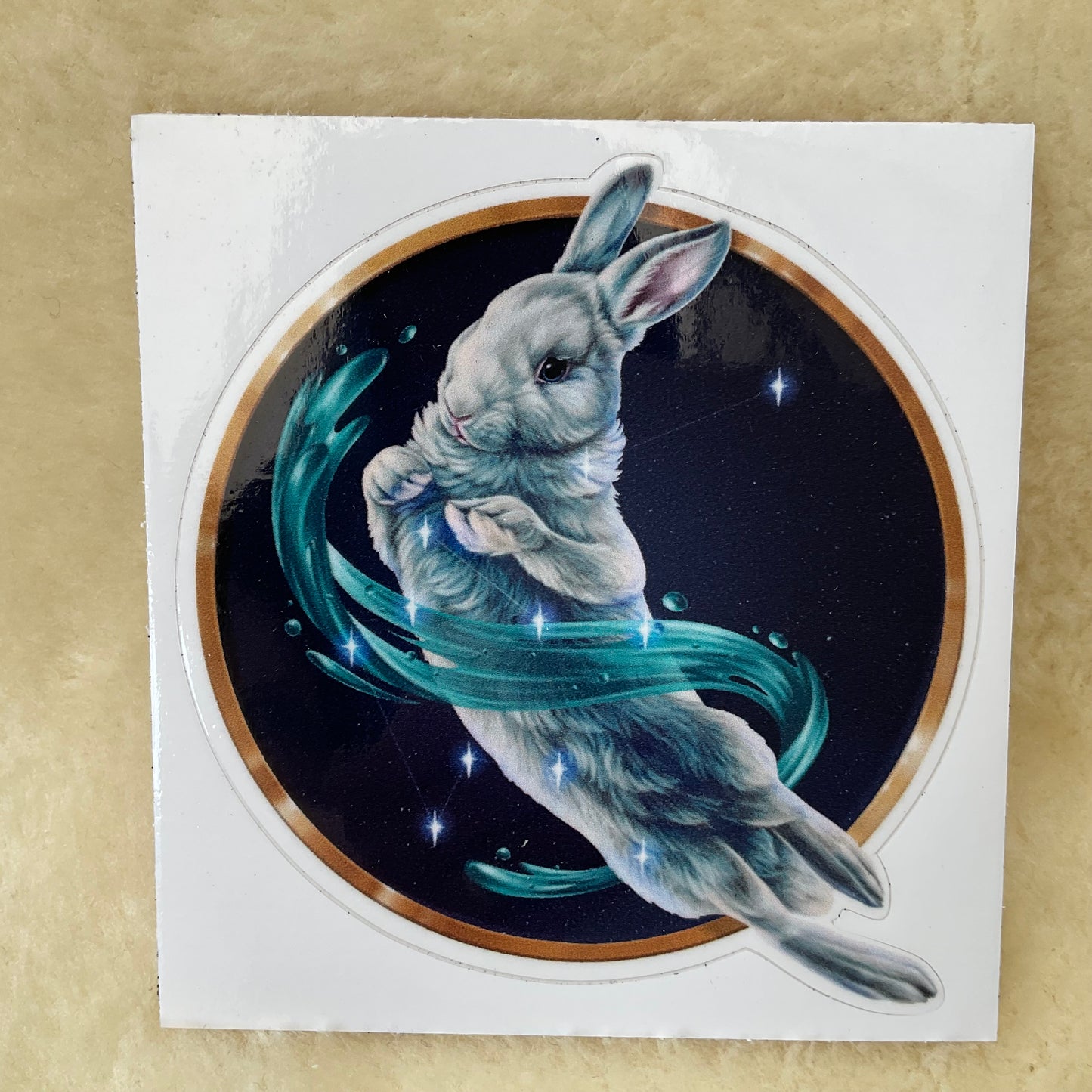 Aquarius Firlefanz Designs Zodiac Bunny Rabbit Vinyl Decal Stickers