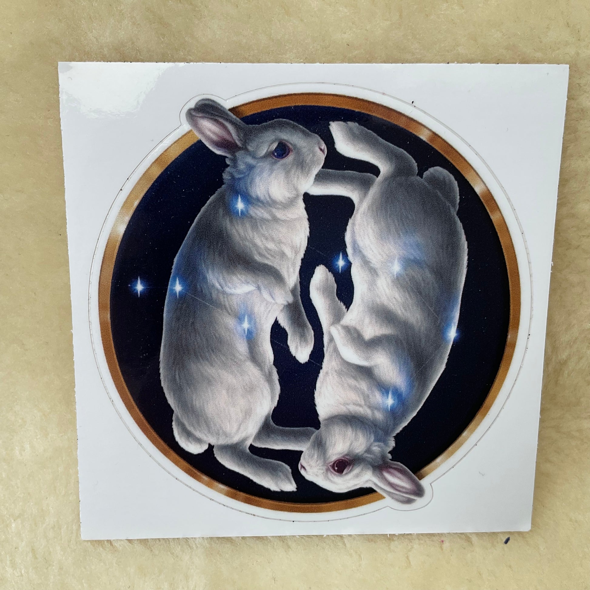 Gemini Firlefanz Designs Zodiac Bunny Rabbit Vinyl Decal Stickers