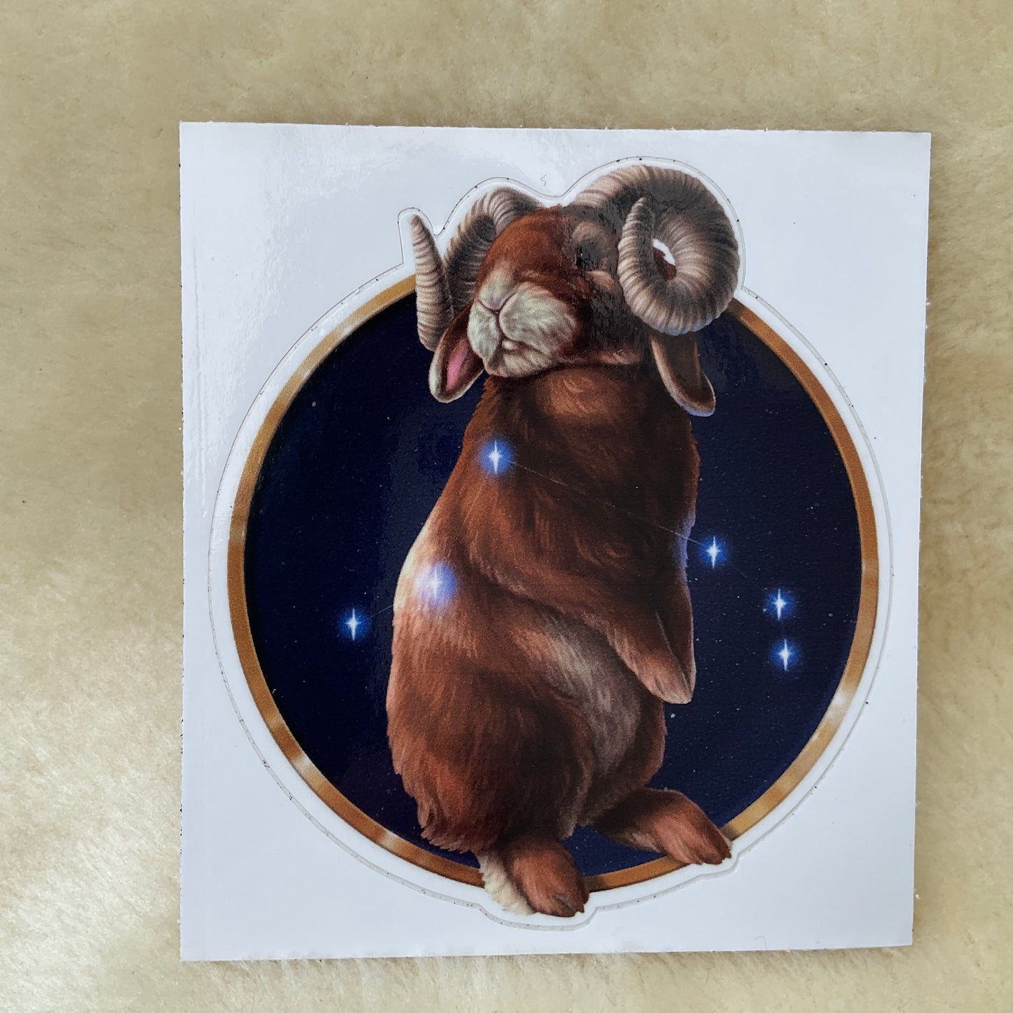 Aries Firlefanz Designs Zodiac Bunny Rabbit Vinyl Decal Stickers