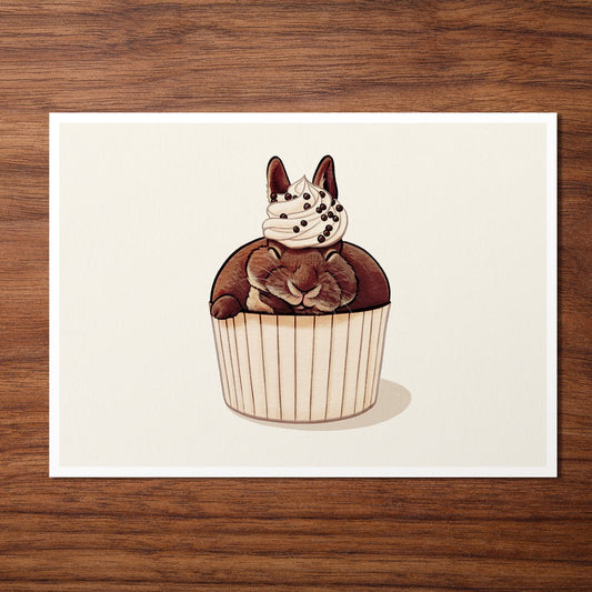Firlefanz Designs Cupcake Bunny Postcard
