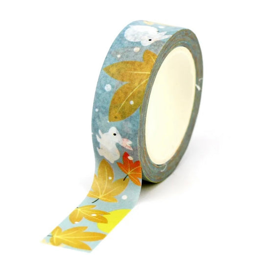 Autumn Bunny Rabbit Decorative Washi Tape