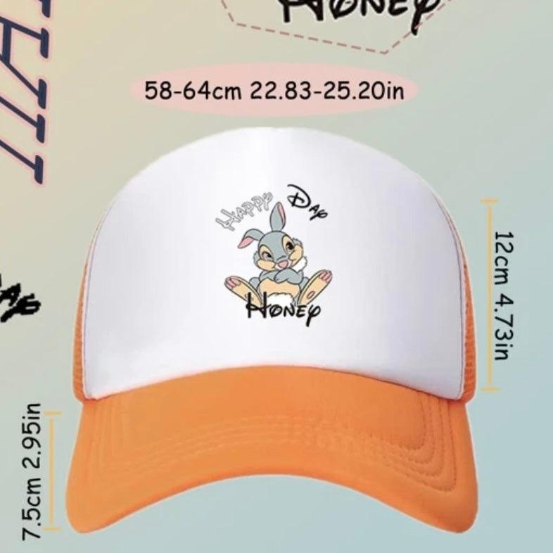 Orange Thumper Bunny Rabbit Baseball Hat