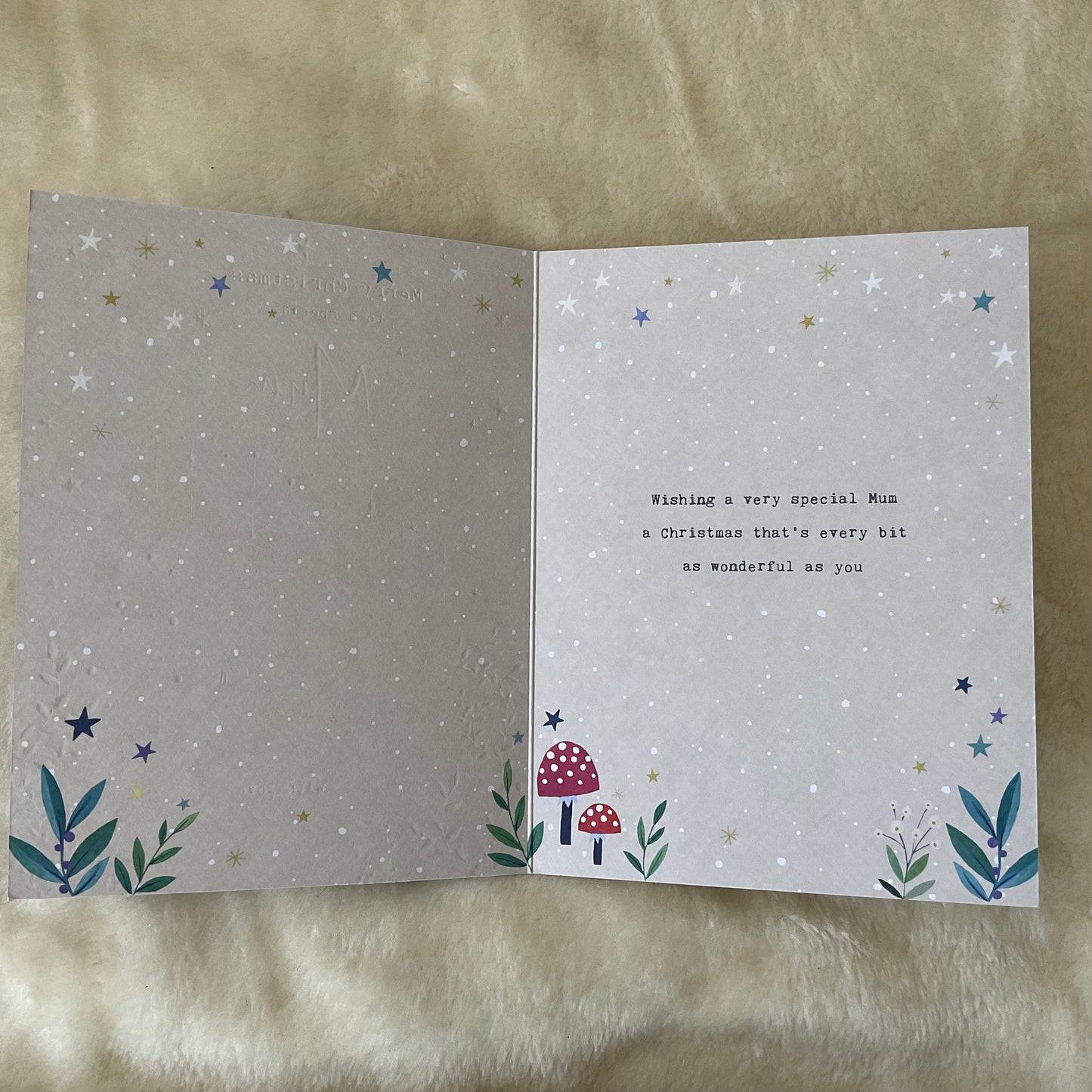 Inside To a Special Mum Bunny Rabbit Large Christmas Card