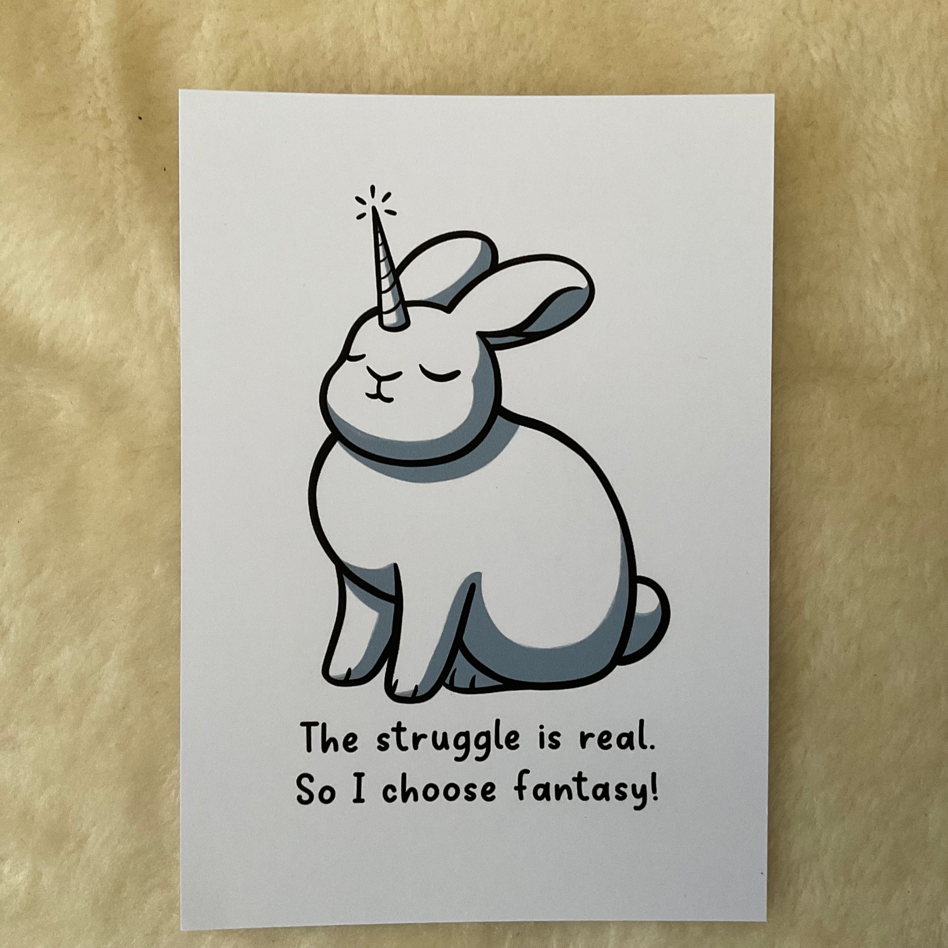 Firlefanz Designs Choose Fantasy Bunny Rabbit Postcard