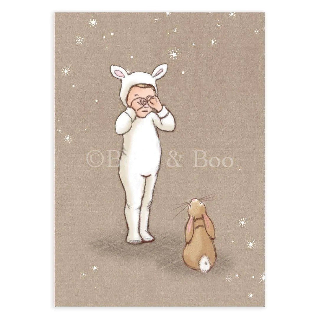 Belle & Boo Little Lamb Bunny Postcard