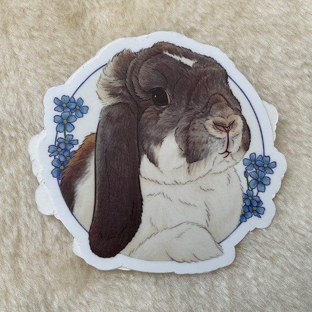  Milly Moo Forget Me Not Bunny Rabbit Die Cut Stickers