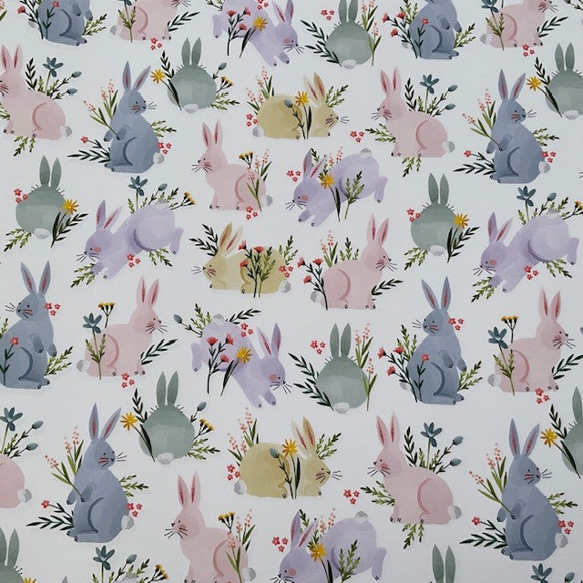 Watercolour Pastel Bunny Rabbit Gift Wrapping Paper