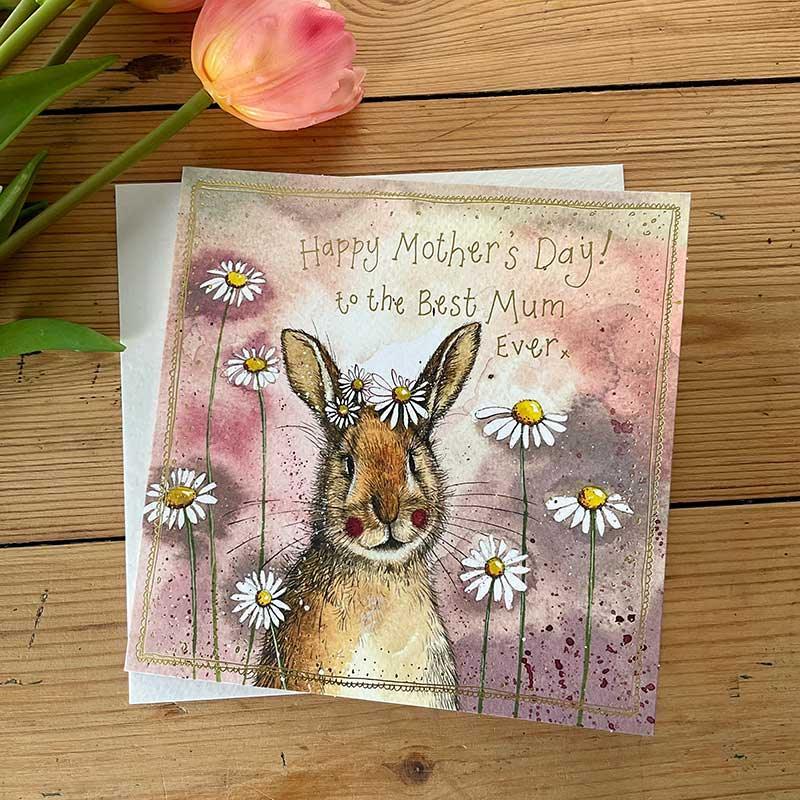 Alex Clark Rabbit Mother’s Day Card - special price - Bunny Creations