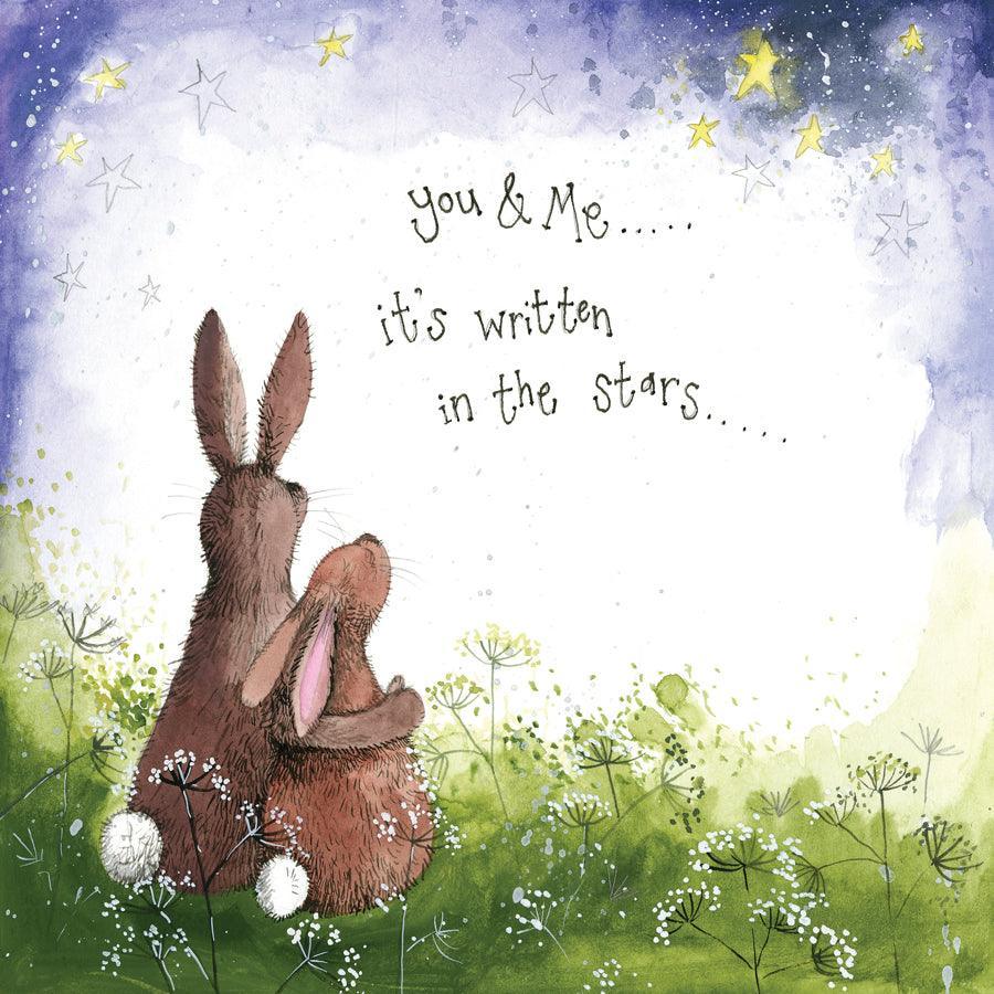 Alex Clark You & Me Bunny Rabbit Card - Bunny Creations