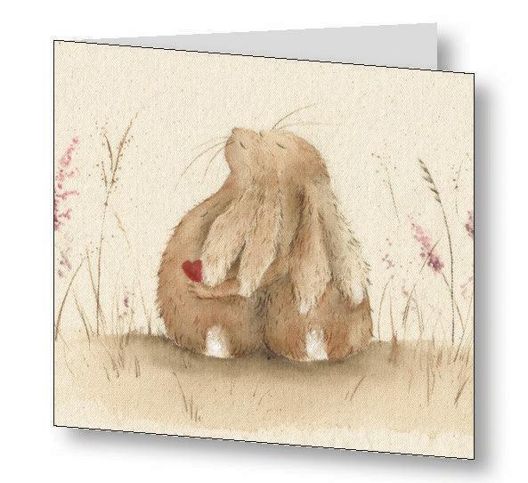 Always Hare Greetings Card With Beautiful Poem - Bunny Creations