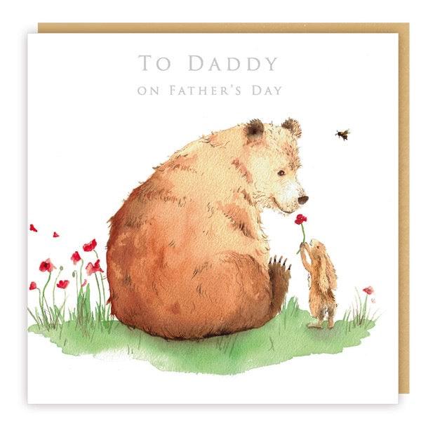 Bear &  Bunny Rabbit Father’s Day Card - Bunny Creations
