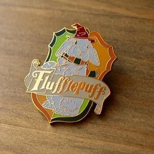 Firlefanz Designs Enchanted Bunnies Pin Badges flufflepuff