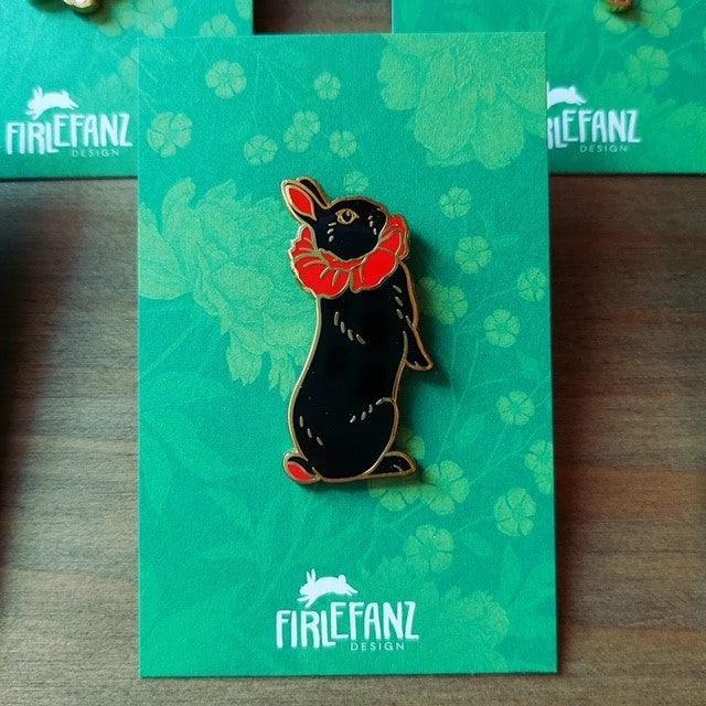 Firlefanz Designs Flower Bunnies Pin Badges - Bunny Creations