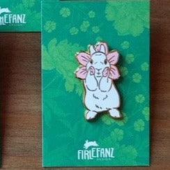 Firlefanz Designs Flower Bunnies Pin Badges - Bunny Creations