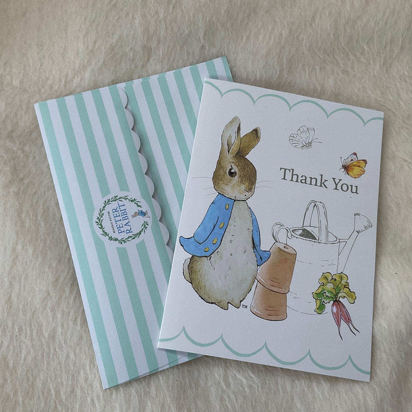 Peter Rabbit Thank You Card - Bunny Creations