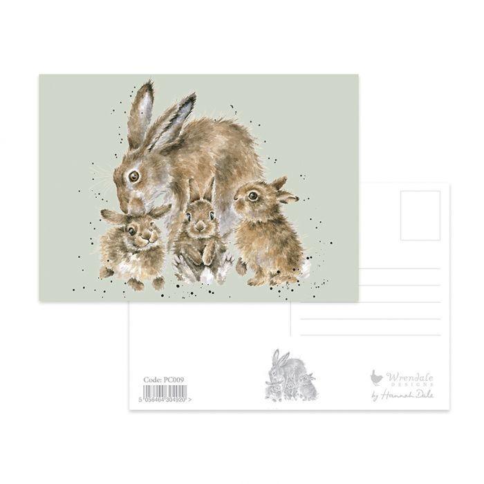 Wrendale Designs Furever & Always Bunny Rabbit Postcard - Bunny Creations